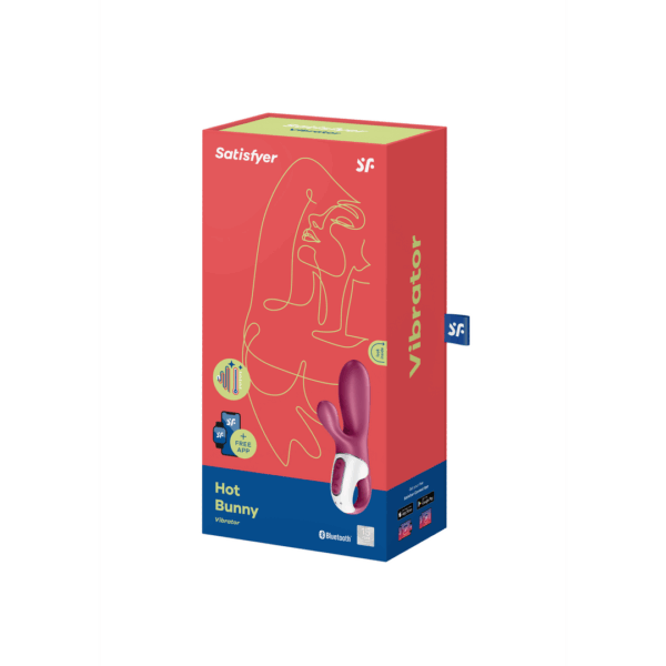 Hot Bunny - Verwarmende Konijnen Vibrator - Berry - Afbeelding 2