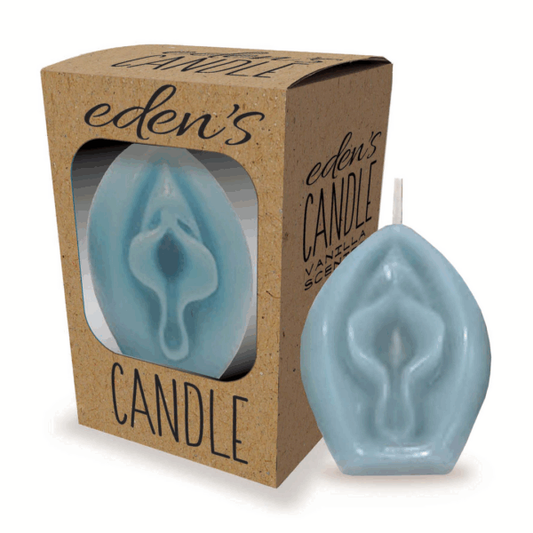 Eden’s Candle - Vanille Geurende Vagina - Blauw - Afbeelding 2