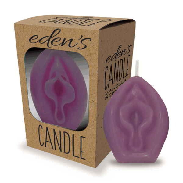 Eden's Candle - Vanille Geurige Vagina - Aubergine - Afbeelding 2