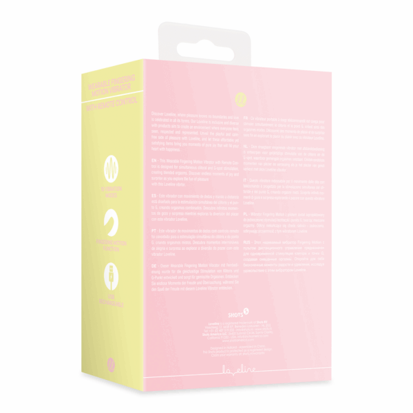 Draagbare Vinger Beweging Vibrator met Afstandsbediening - Cherry Chiffon - Afbeelding 3