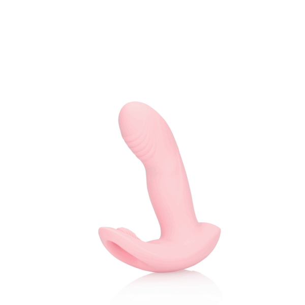 Draagbare Vinger Beweging Vibrator met Afstandsbediening - Cherry Chiffon - Afbeelding 5