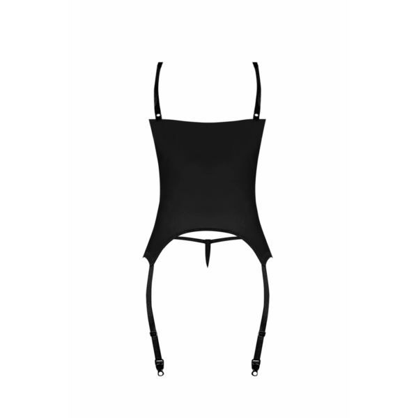 Merry Widow en G-String Set - 2X - Zwart - Afbeelding 6