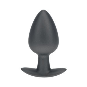 Zachte Siliconen Anale Plug - Groot - 3,5 / 8,9 cm - Gunmetal