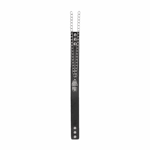 Gebonden Leren Halsband met Handboeien - Afbeelding 4