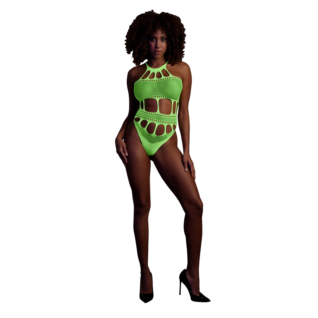 Grecian Elegance: The Neon Body with Grecian Neckline is a stunning piece that exudes elegance with its Grecian neckline