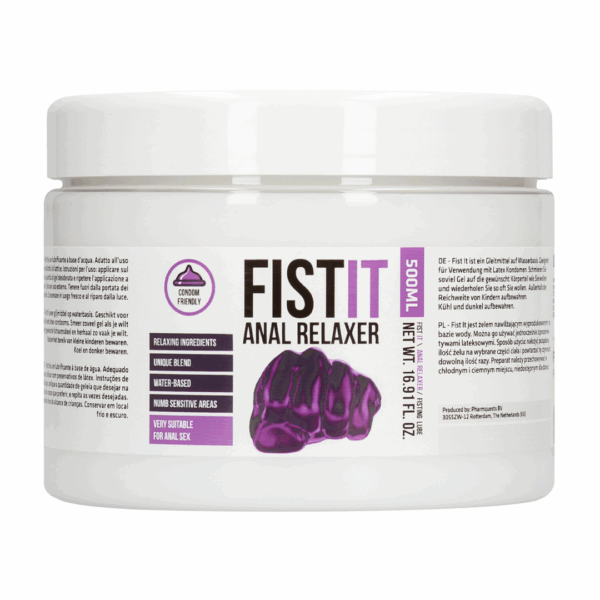 Fist It is een condoomvriendelijk glijmiddel op waterbasisBevat ontspannende ingrediëntenBestaat uit een unieke blendGevoelloze gebiedenZeer geschikt voor anale seks/