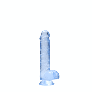 This REALROCK CRYSTAL CLEAR model has been designed with realistic balls for an enhanced lifelike experience.Come with a sturdy suction cup so you can stick it to practically any smooth surface.The toy is body-safe and non-porous which makes it easy-to-clean and gives them a longer lasting durabilityThis model with balls stands 17cm (6