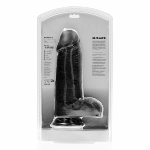 this black variant offers a substantial length with a satisfying thickness.Balls for added realism: The inclusion of balls enhances the overall realism and provides additional stimulation during use./
