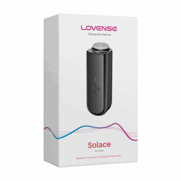Solace - App-gestuurde Automatische Duwende Mannenmasturbator - Zwart - Afbeelding 8