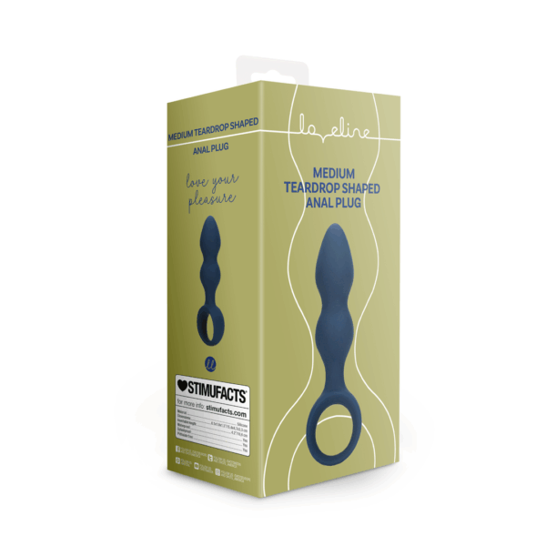 Druppelvormige Anale Plug - Medium - Baltisch Blauw - Afbeelding 8