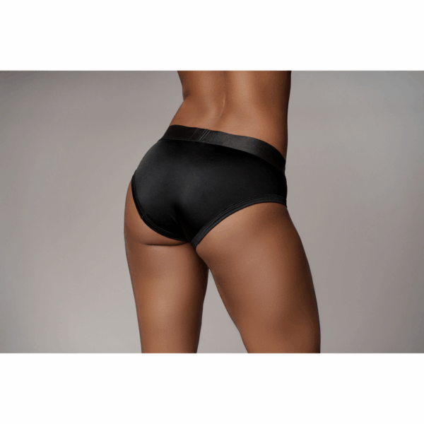 Vibrerende Strap-on Hoge Snit Boxershort - M/L - Zwart - Afbeelding 11