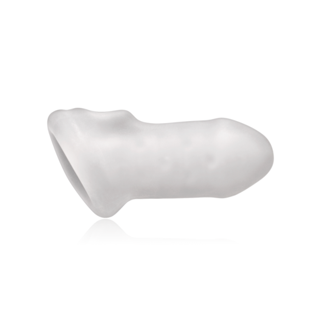 Revolutionary SilaSkin material provides softness stretch4 long sheath adds .5 girth just enough for your partner's pleasureScrotum loop gives a pleasurable tug while stroking or penetratingSurprisingly easy to put on and take offUltra real feel for intense