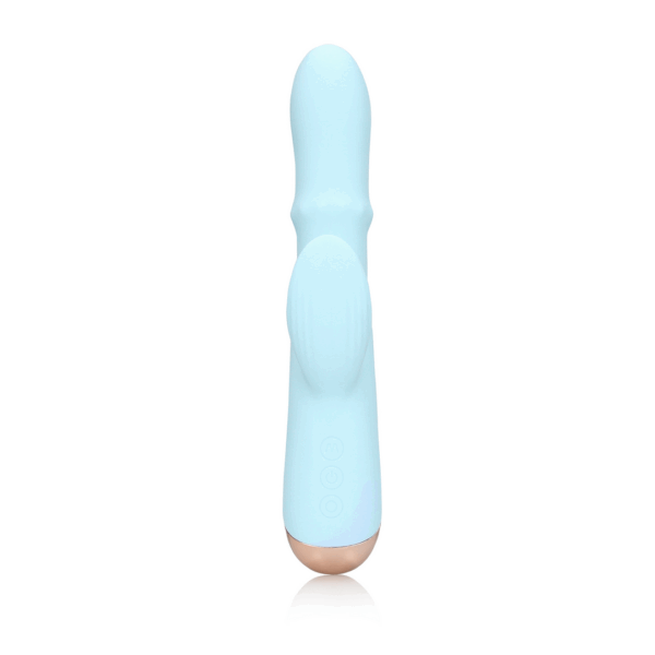 Pulse Wave en Op-en-Neer Beweegbare Ring Vibrator - Arctic Blue - Afbeelding 5