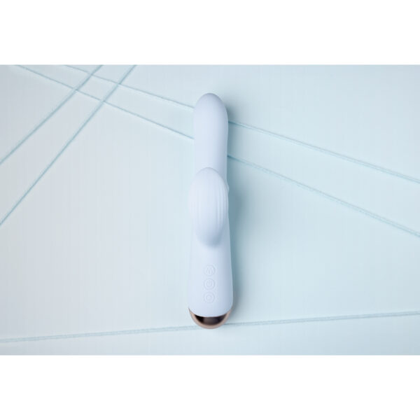 Pulse Wave en Op-en-Neer Beweegbare Ring Vibrator - Arctic Blue - Afbeelding 7