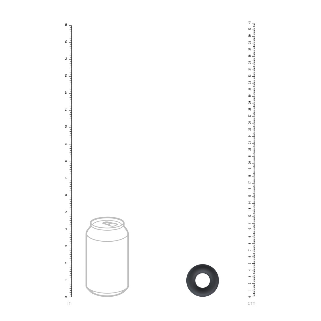 Vloeibare Silicoenen Cockring - S - Zwart - Afbeelding 4