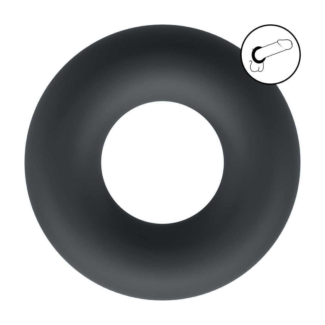 Vloeibare Silicoenen Cockring - S - Zwart