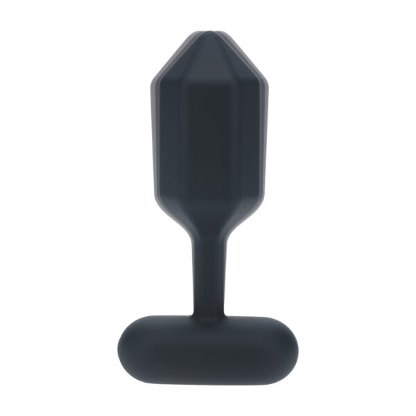 Hexagonale Vibrerende Silicone Anale Plug - S - Zwart - Afbeelding 7