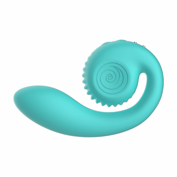 Spiral head with motor for clitoral stimulationUnroll spiral head to increase insertable lengthInsertable G-spot stimulator with motor/