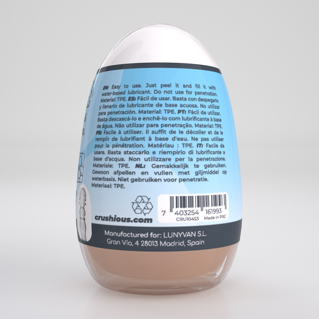 Ezy Egg - Masturbator Ei - De Minnaar - Blauw - Afbeelding 3
