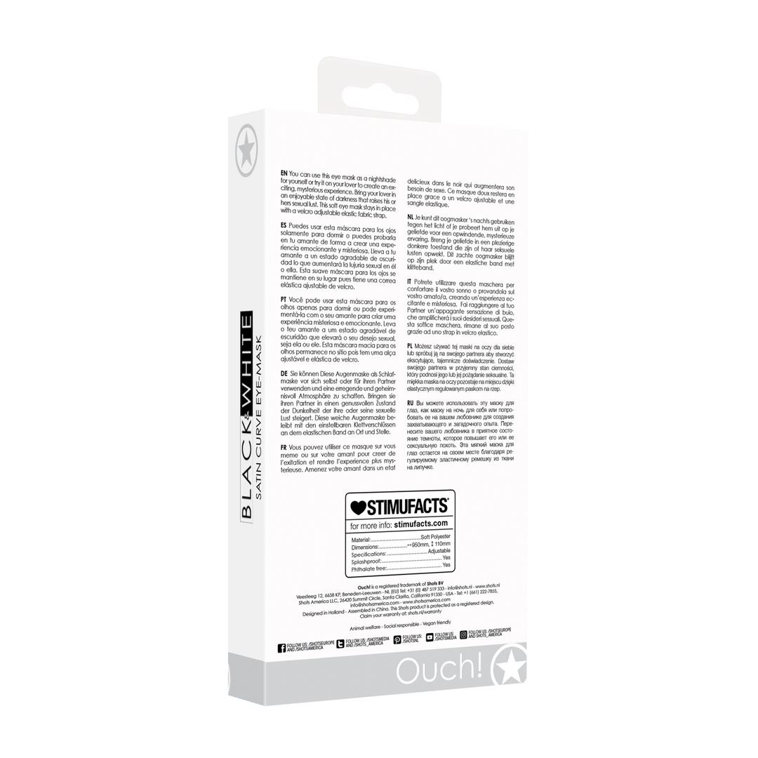 Satin Curvy Oogmasker - Afbeelding 3