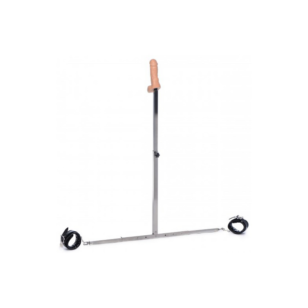 Squat – Spreader Bar met Enkelmanchetten en Anale Dildo