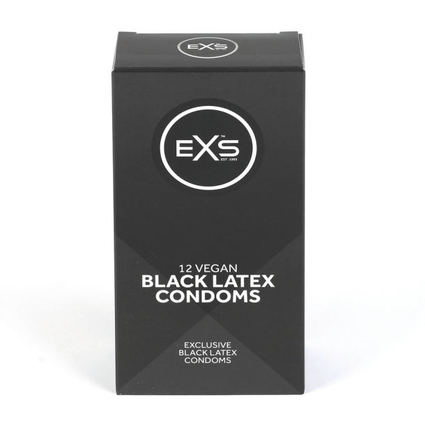 EXS Black Latex – Condoms – 12 Stuks