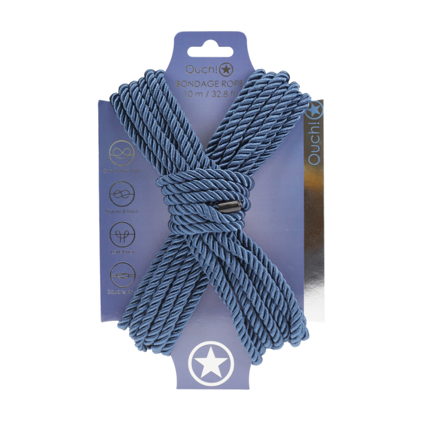 Polyester Bondage Touw – 10 m – Marineblauw