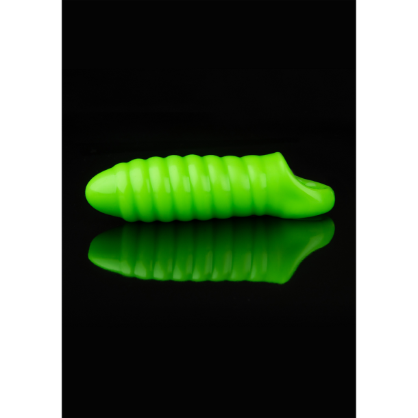Swirl Dikke Rekbare Penis Sheath – Glow in the Dark