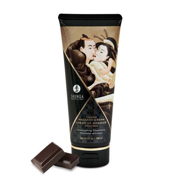 Kusbare Massagecrème – Verslavende Chocolade – 7 floz / 200 ml