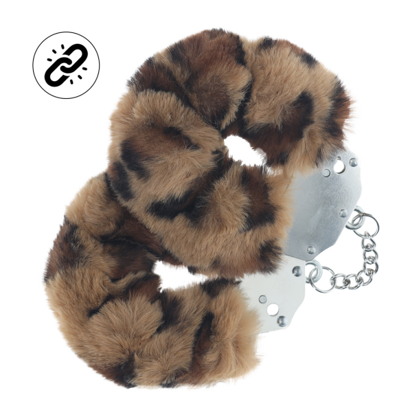 Zware Fluffy Handboeien – Luipaard