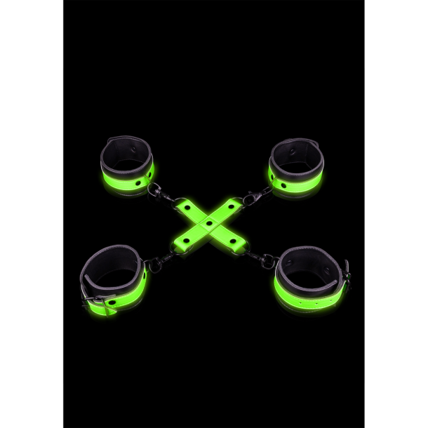 Hand- en enkelboeien met hogtie – Glow in the Dark
