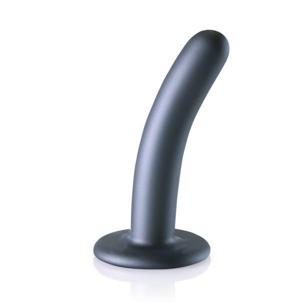 Zachte Siliconen G-Spot Dildo – 5” / 12 cm – Gunmetal