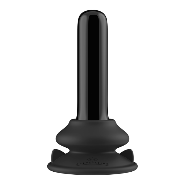 Thumby – Glad glazen vibrator met zuignap