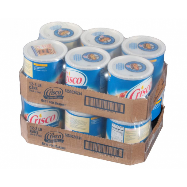 12 Pack All-Vegetable Shortening – 48 oz / 1360 gr
