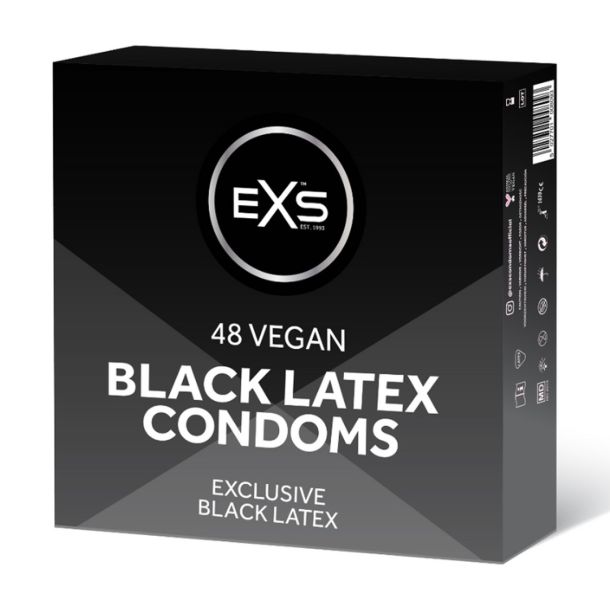 EXS Black Latex – Condooms – 48 Stuks