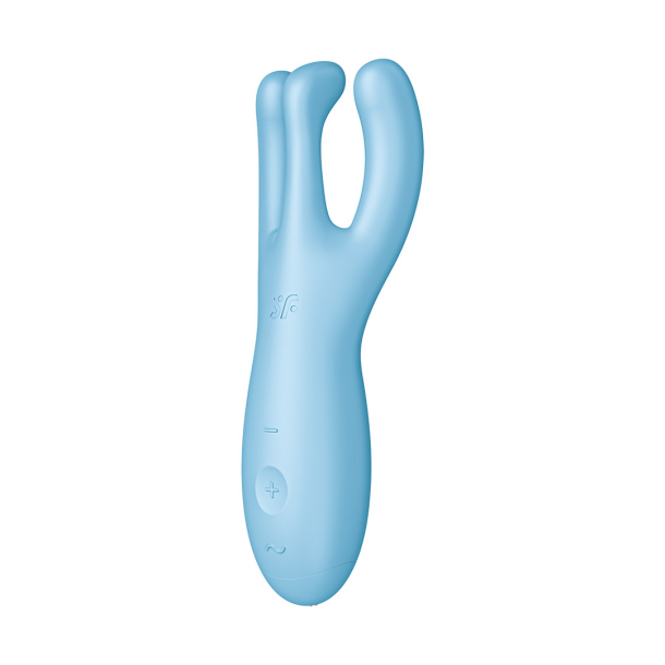 Threesome 4Plus – Lay-on Vibrator met App – Blauw