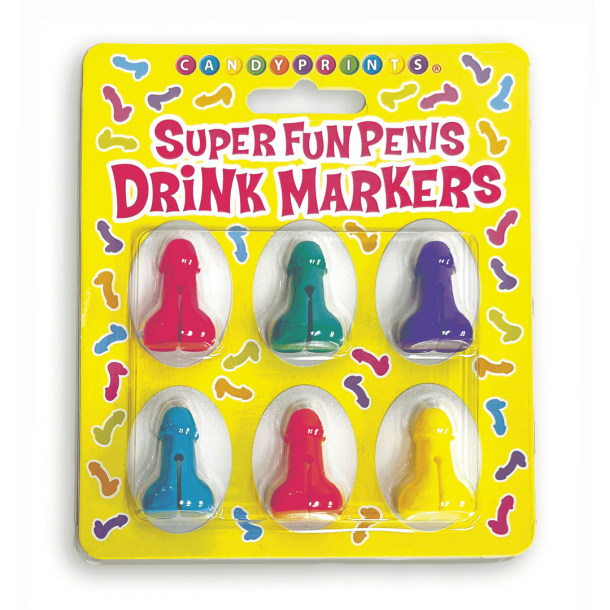 Super Fun Penis – Cocktail Markers – Set van 6
